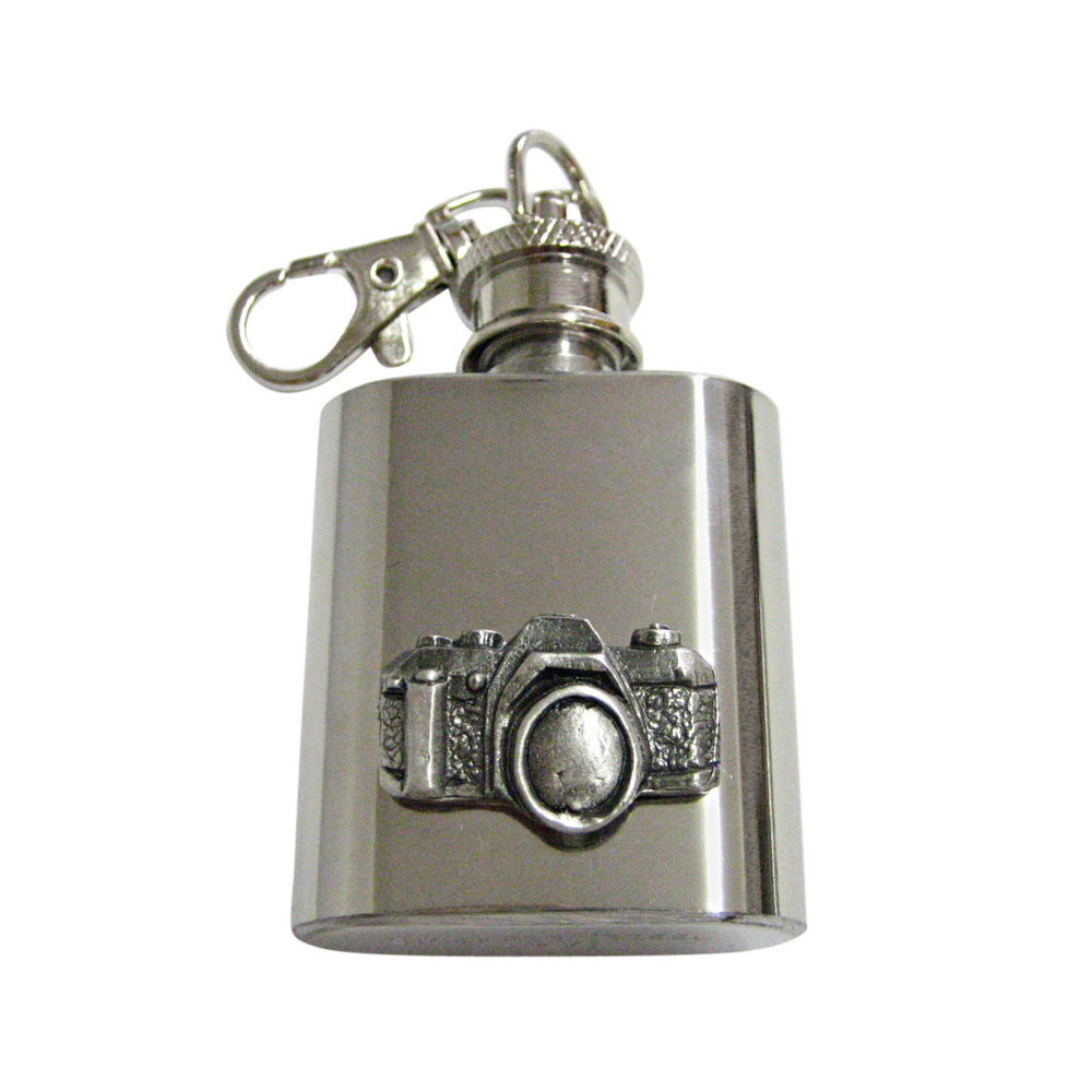 Textured Camera Keychain Flask - image 1